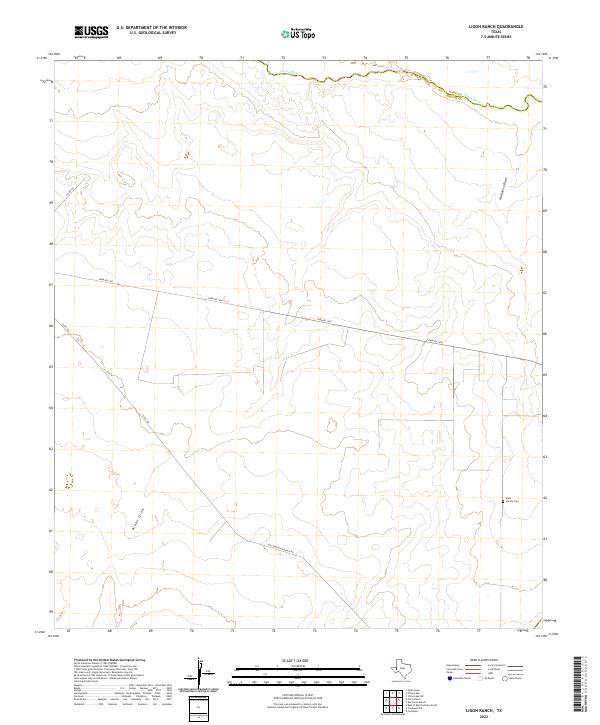 USGS Topographic Map – Ligon Ranch