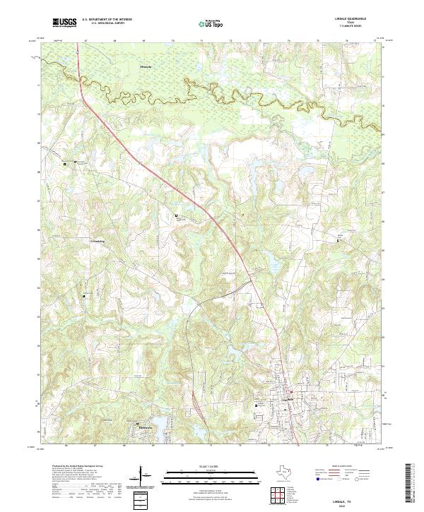 USGS Topographic Map – Lindale