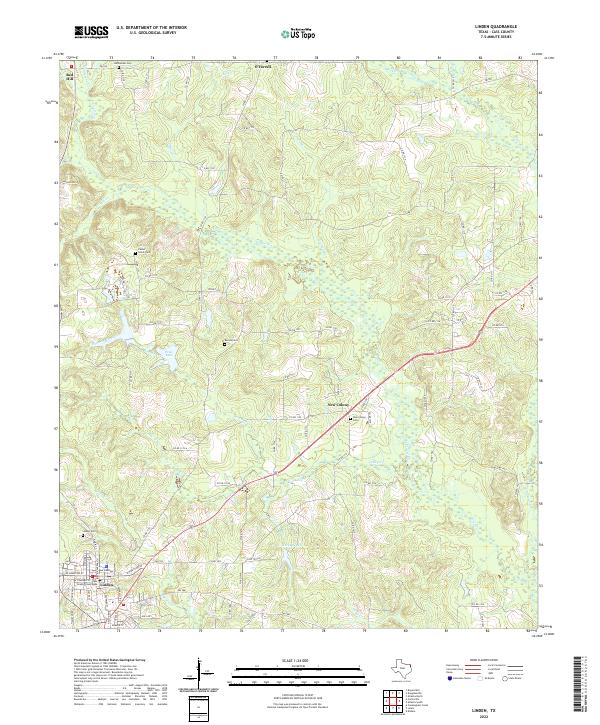 USGS Topographic Map – Linden