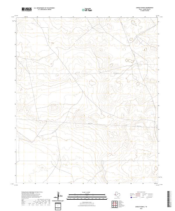 2022 Map of Lindley Ranch, 2022 Print