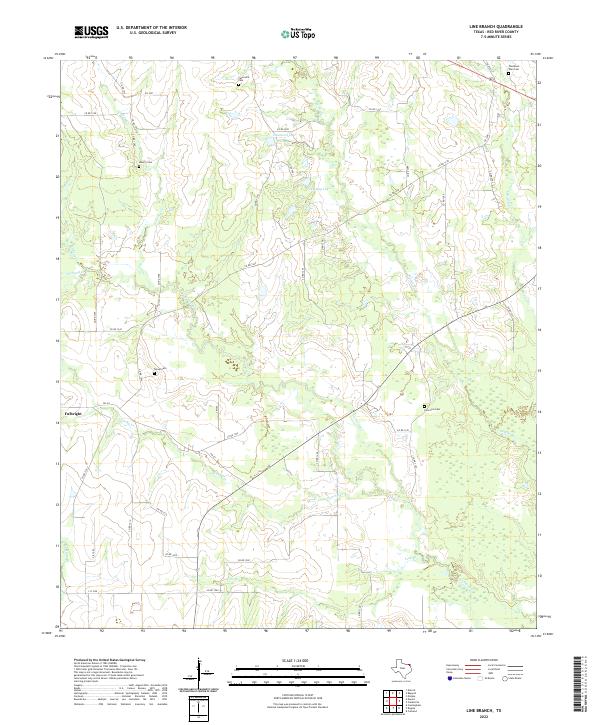 USGS Topographic Map – Line Branch