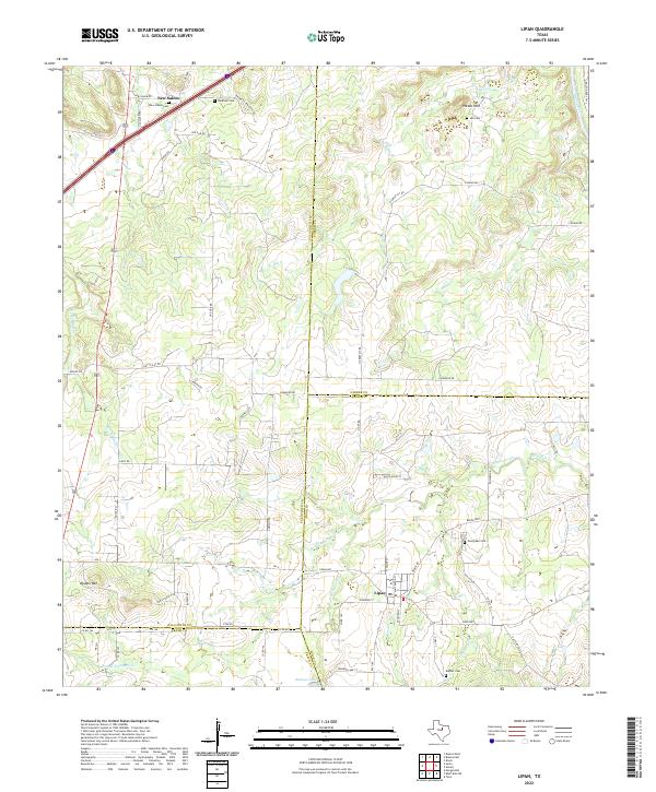 USGS Topographic Map – Lipan