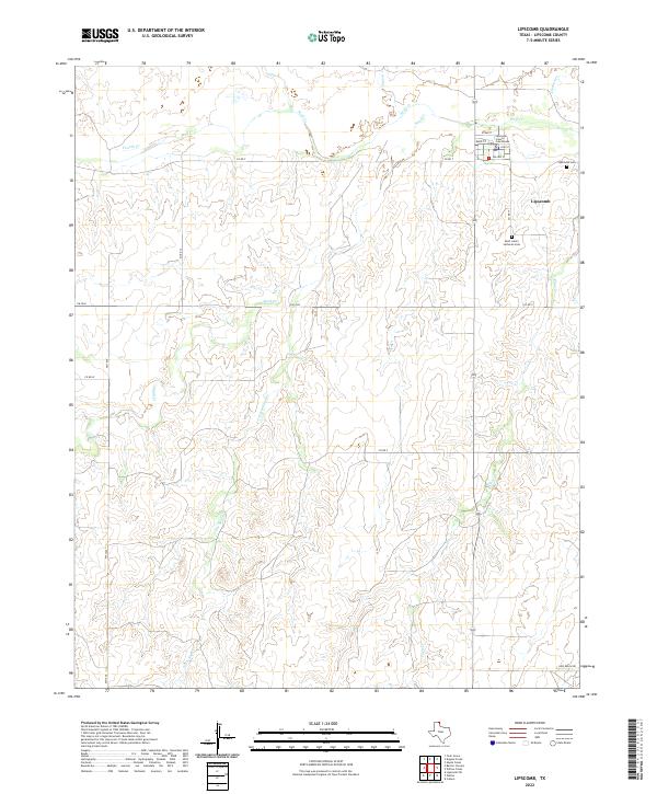 USGS Topographic Map – Lipscomb