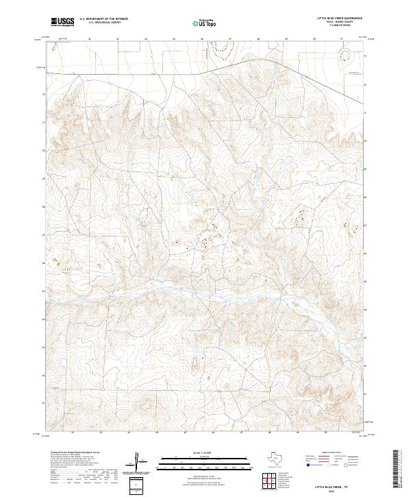 USGS Topographic Map – Little Blue Creek