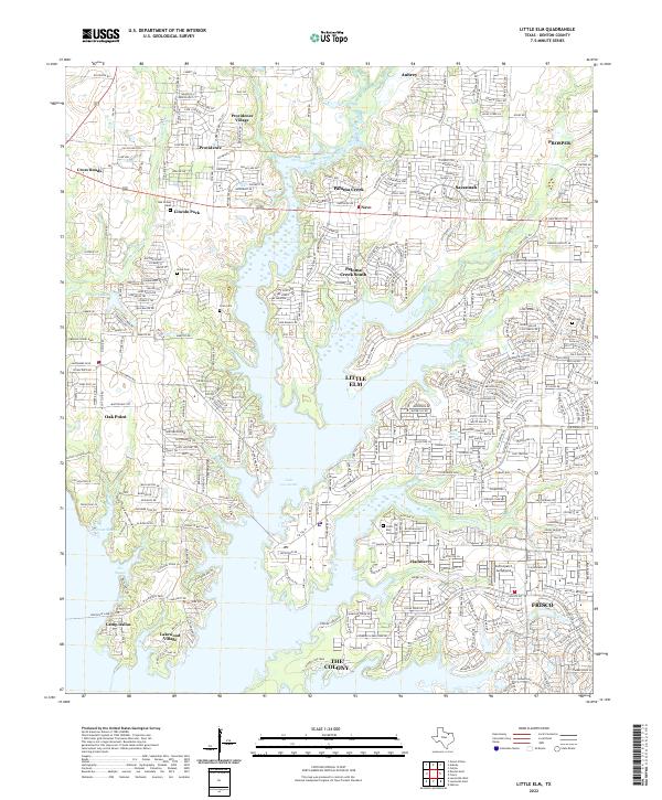 USGS Topographic Map – Little Elm