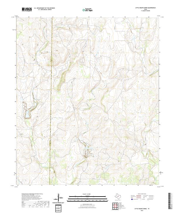 USGS Topographic Map – Little Grape Creek