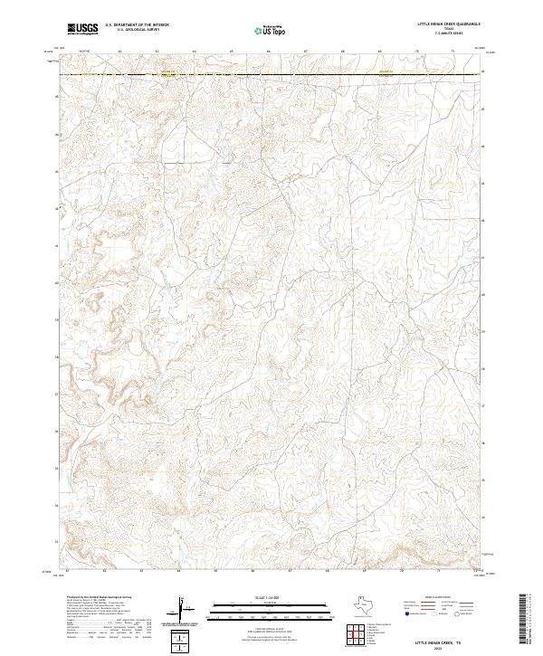 USGS Topographic Map – Little Indian Creek