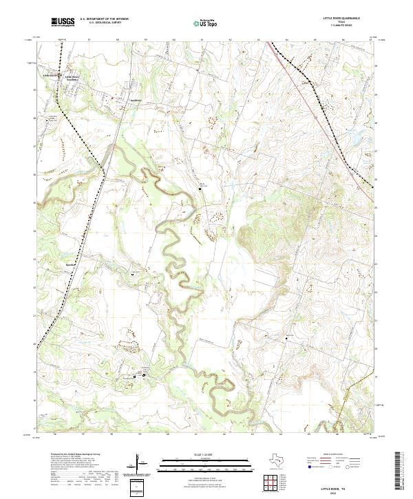 USGS Topographic Map – Little River
