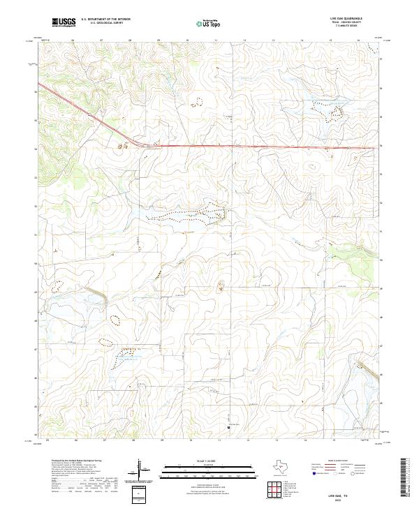 USGS Topographic Map – Live Oak