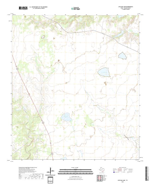 USGS Topographic Map – Live Oak Lake