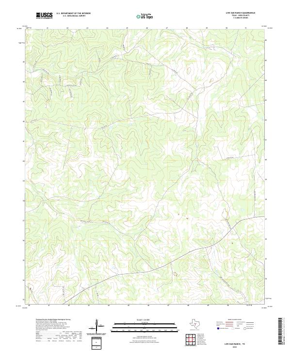 2022 Map of Live Oak Ranch, 2022 Print