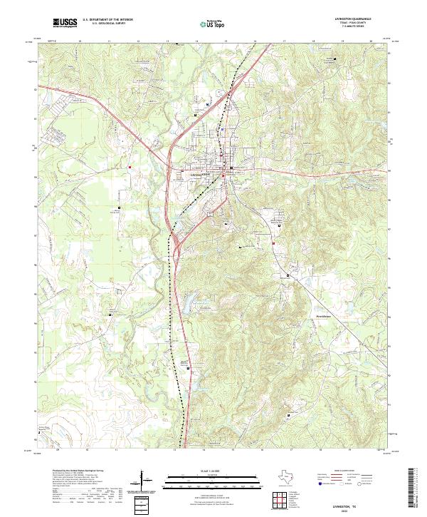 USGS Topographic Map – Livingston