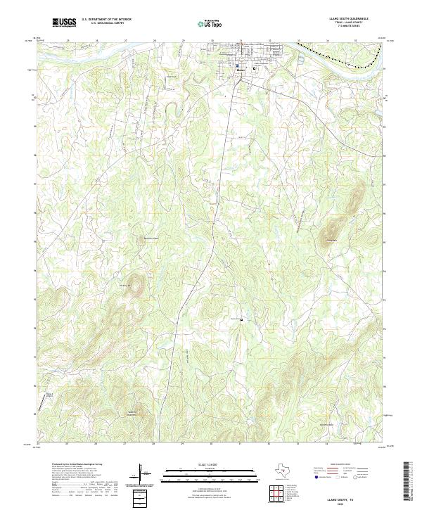 USGS Topographic Map – Llano South