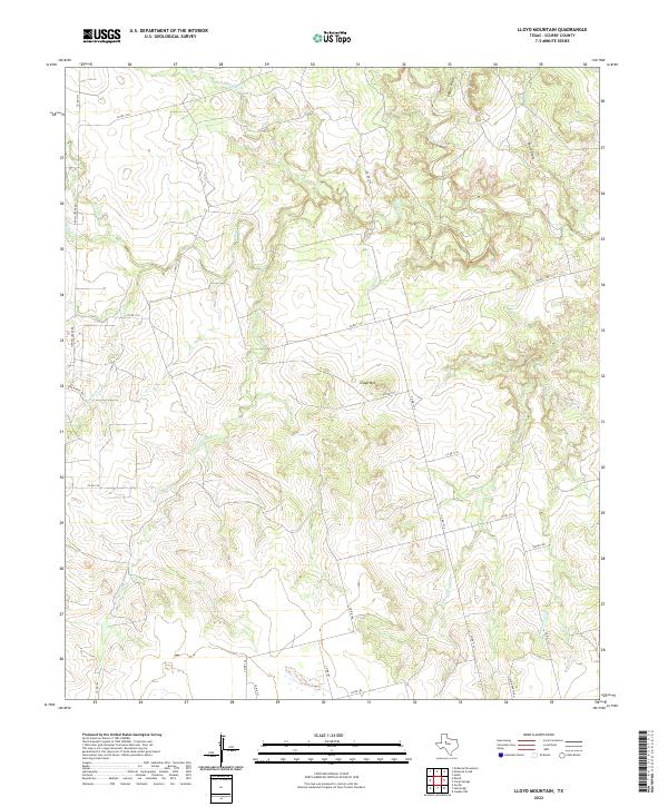 USGS Topographic Map – Lloyd Mountain