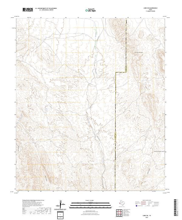USGS Topographic Map – Lobo SW
