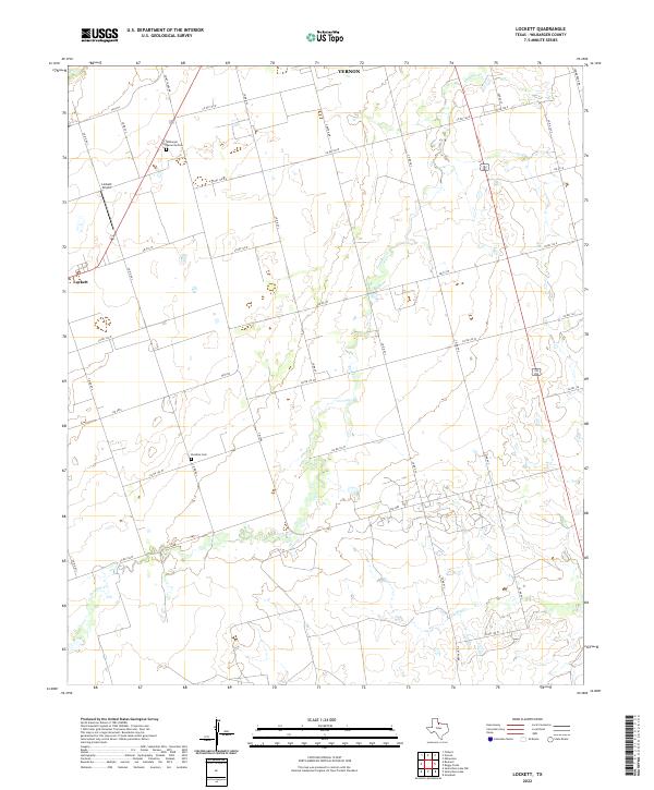 USGS Topographic Map – Lockett