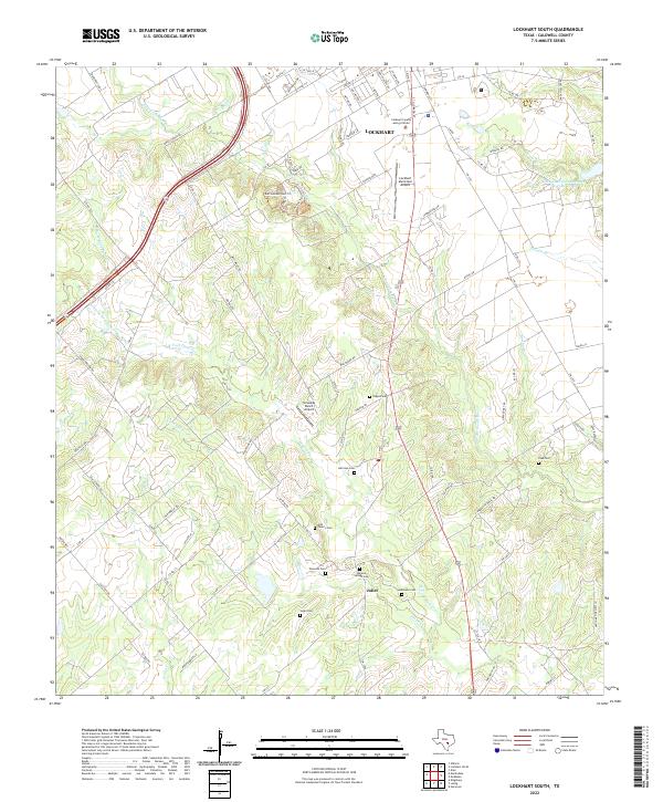 USGS Topographic Map – Lockhart South