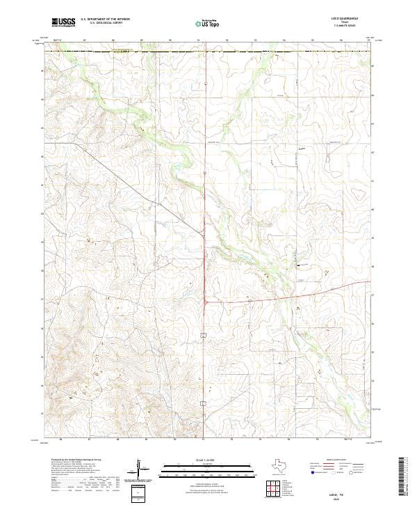 USGS Topographic Map – Loco