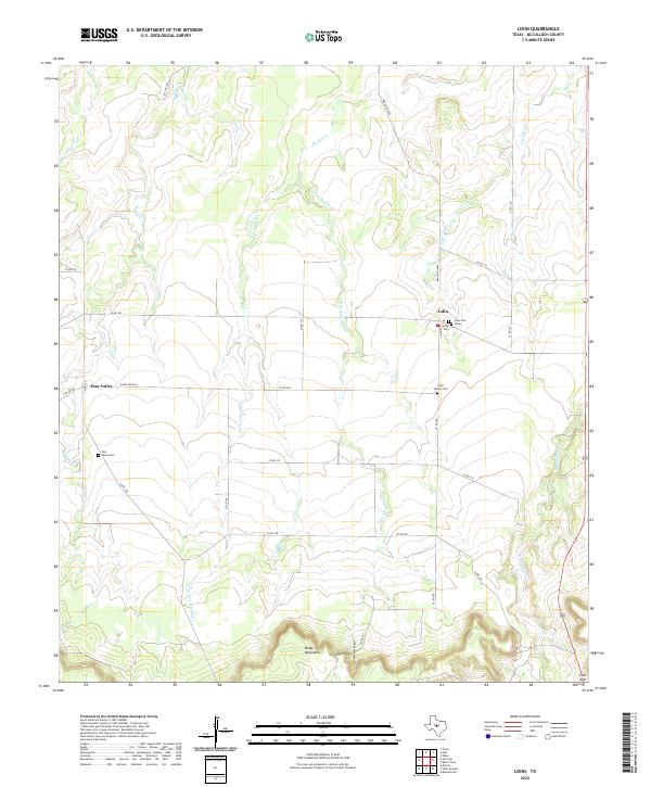 USGS Topographic Map – Lohn