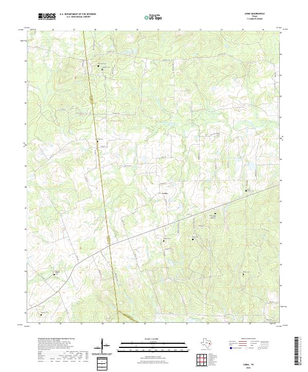 USGS Topographic Map – Loma