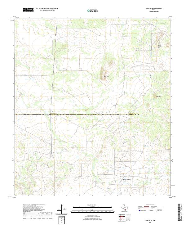 USGS Topographic Map – Loma Alta