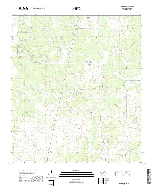 USGS Topographic Map – Loma Alta NE