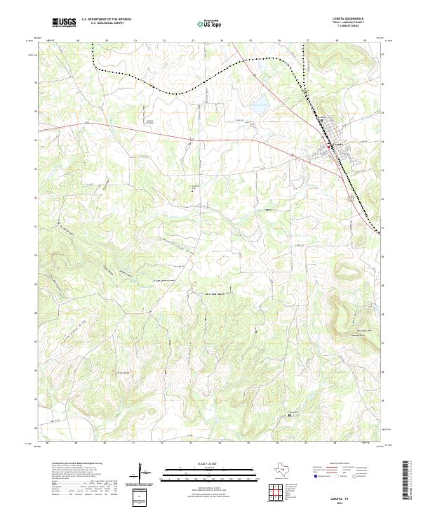 USGS Topographic Map – Lometa