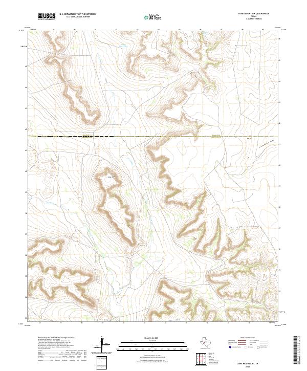 USGS Topographic Map – Lone Mountain