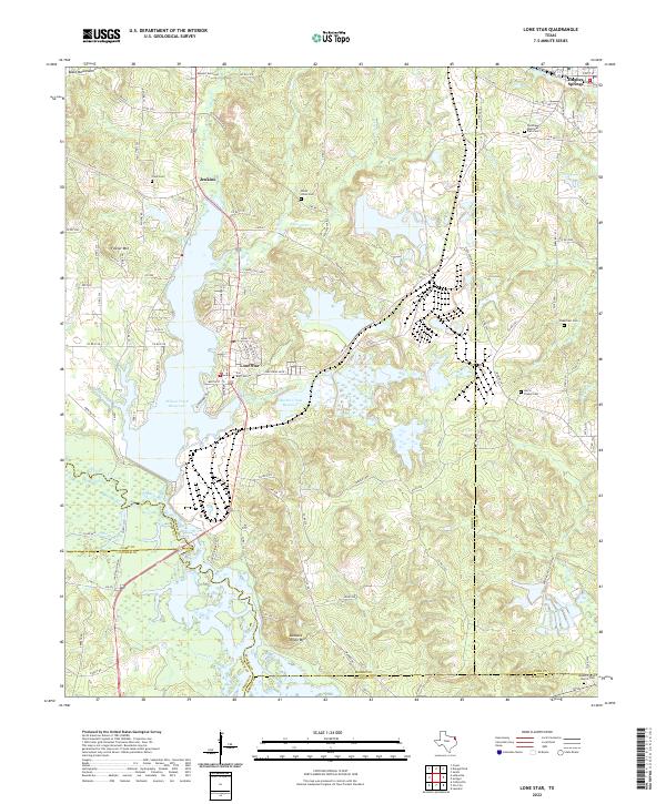 USGS Topographic Map – Lone Star