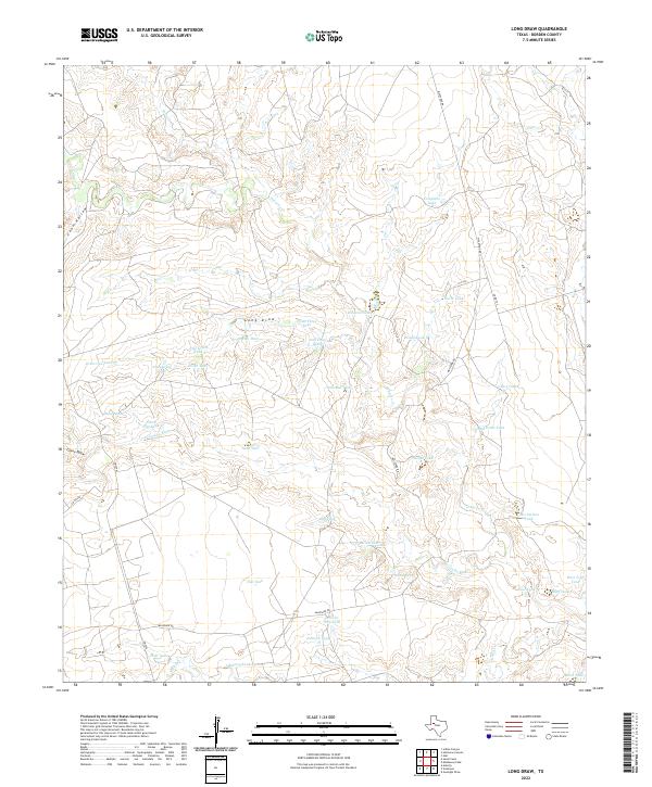 USGS Topographic Map – Long Draw
