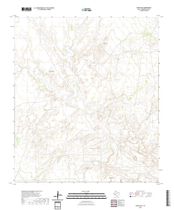 USGS Topographic Map – Long Hills