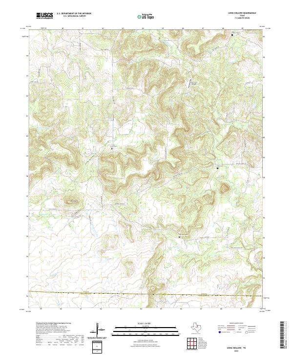 USGS Topographic Map – Long Hollow