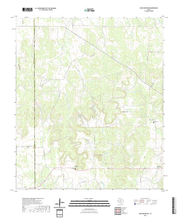 USGS Topographic Map – Long Mountain