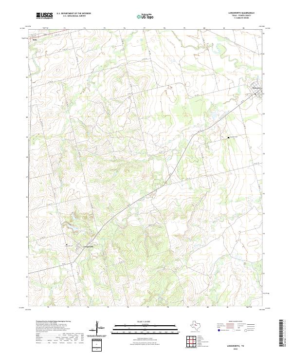 USGS Topographic Map – Longworth