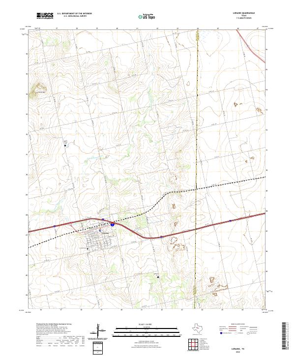 USGS Topographic Map – Loraine