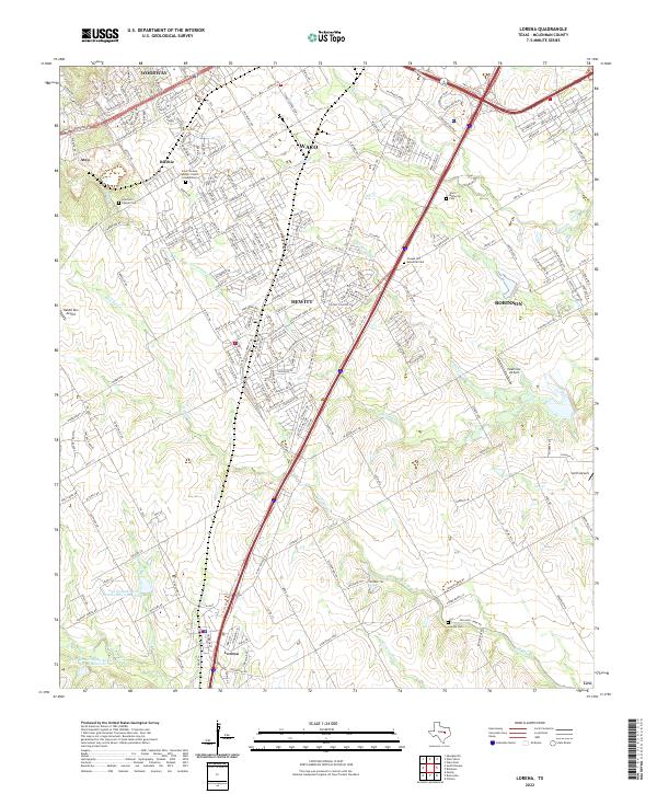 USGS Topographic Map – Lorena