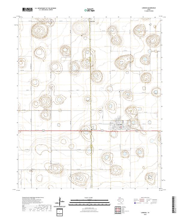 USGS Topographic Map – Lorenzo