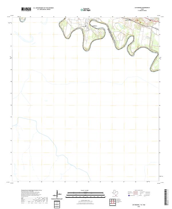 USGS Topographic Map – Los Ebanos