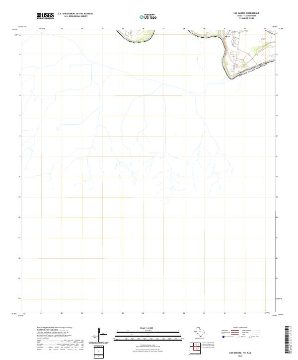 USGS Topographic Map – Los Garzas