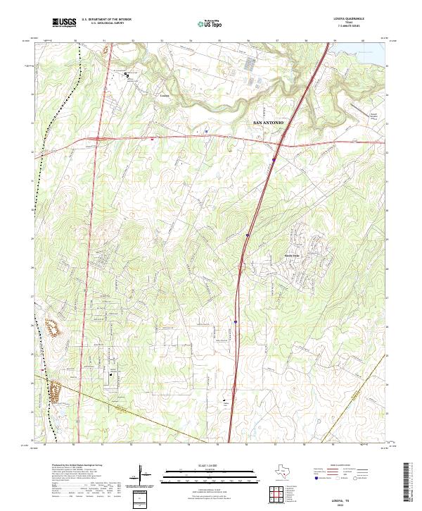 USGS Topographic Map – Losoya