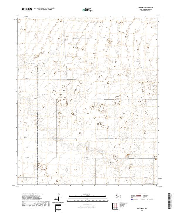 2022 Map of Lost Draw, 2022 Print