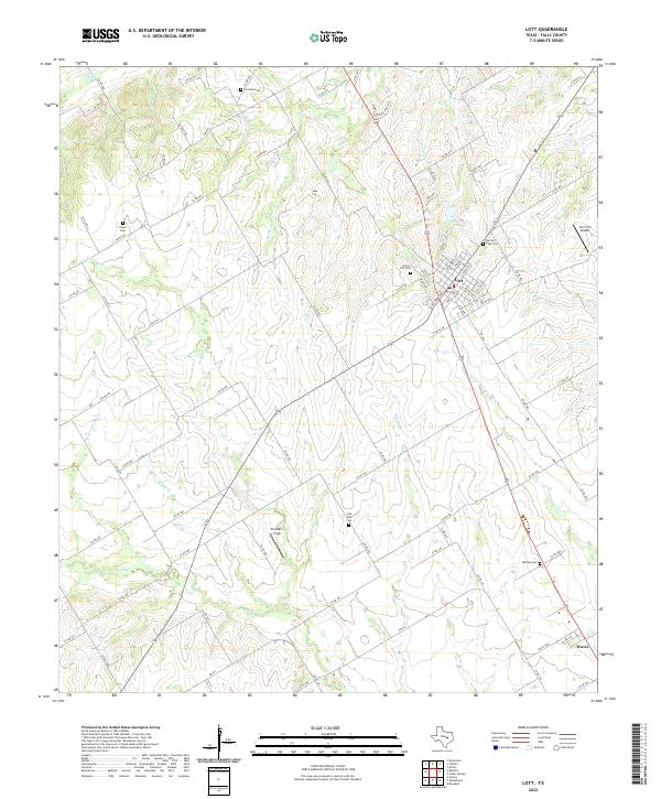 USGS Topographic Map – Lott