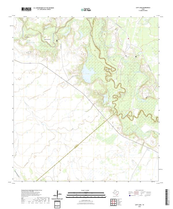 USGS Topographic Map – Lott Lake