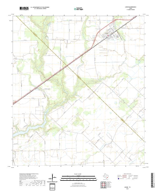 USGS Topographic Map – Louise