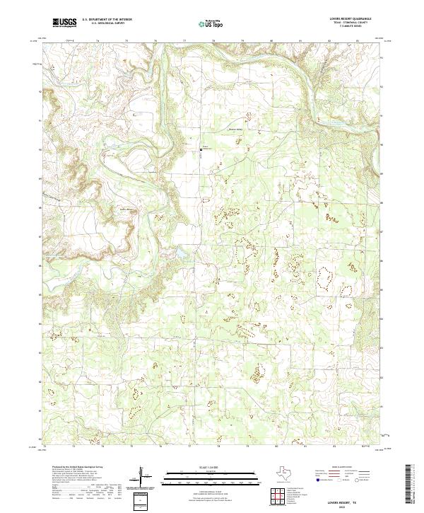 USGS Topographic Map – Lovers Resort