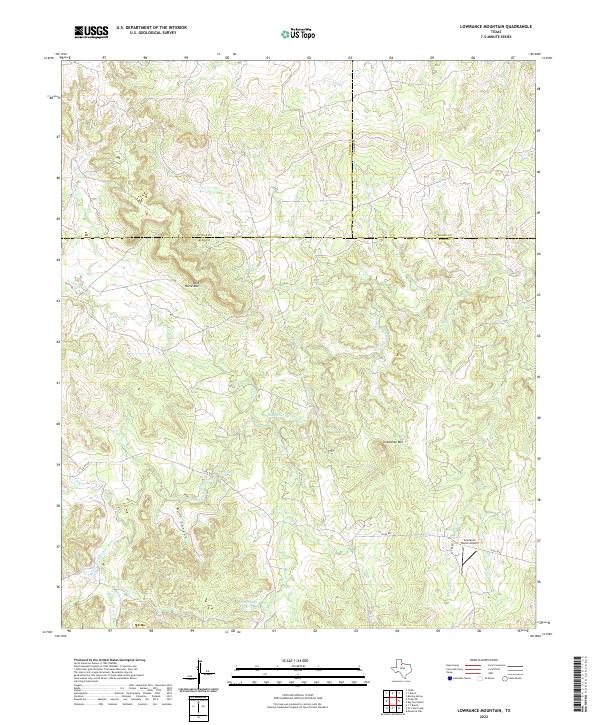 USGS Topographic Map – Lowrance Mountain