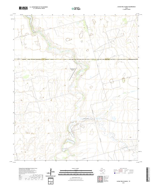 USGS Topographic Map – Lucian Wells Ranch