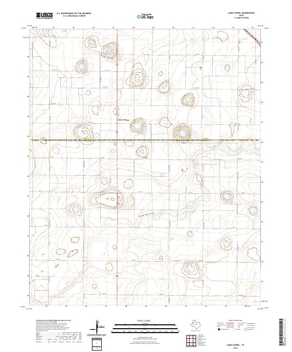 USGS Topographic Map – Lums Chapel