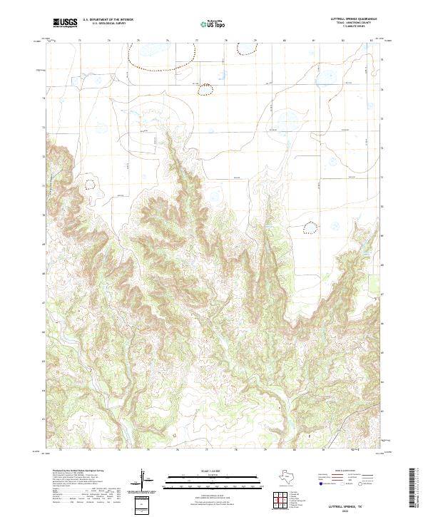 USGS Topographic Map – Luttrell Springs