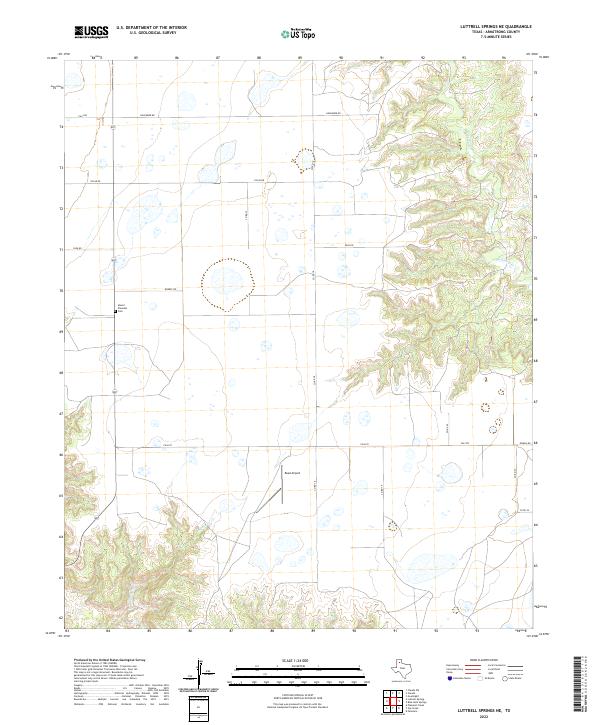 USGS Topographic Map – Luttrell Springs NE